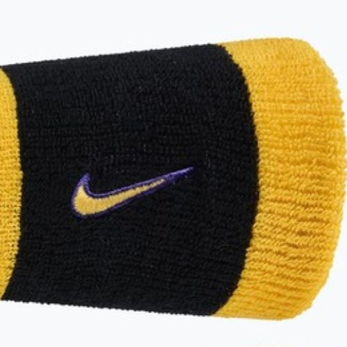 Хавлиени накитнициNike Swoosh Classic Doublewide Wristbands 2 бр. black/court purple university gold