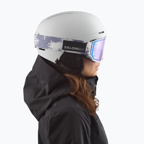 Скиорска маска Salomon S/View 3 ice flow/ml light blue