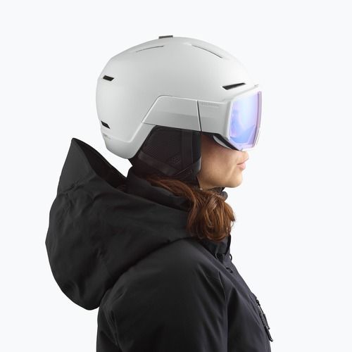 Скиорска каска Salomon Osmo Pro Sigma Photo ice flow/sky blue