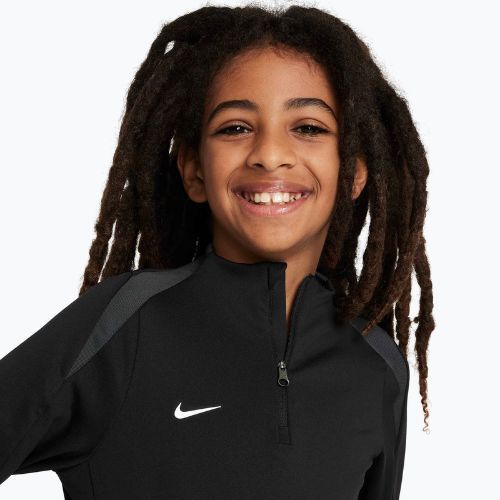 Детска футболна блуза с дълъг ръкав Nike Dri-FIT Strike Jr black/black/anthracite/white