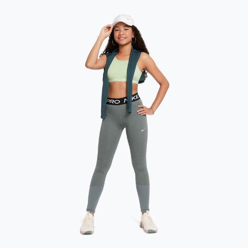 Детски клин Nike Pro Dri-FIT carbon heather/white