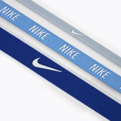 Лента за глава Nike Mixed Width Headband 3 бр light armory blue/university blue/white