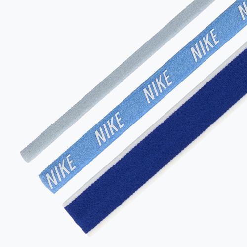 Лента за глава Nike Mixed Width Headband 3 бр light armory blue/university blue/white