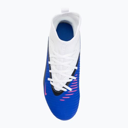 Детски футболни обувки Nike Phantom 6 High Club FG/MG racer blue/white/pink blast