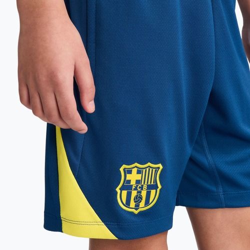 Детски футболни шорти Nike FC Barcelona Strike SE Jr gym blue/opti yellow/opti yellow