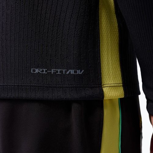 Мъжка футболна блуза с дълъг ръкав Brazil Strike Elite Jordan Dri-Fit Drill Top black/yellow pulse/light mint/P109C