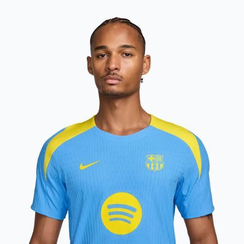 Мъжка футболна фланелка с дълъг ръкав Nike FC Barcelona Strike Elite SE Drill Top university blue/opti yellow/opti yellow