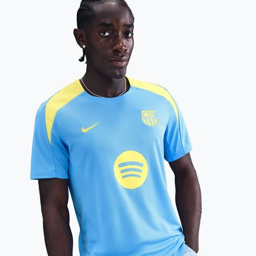Мъжка футболна тениска Nike FC Barcelona Strike SE university blue/opti yellow