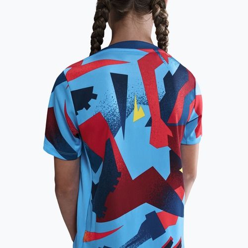 Детска футболна тениска Nike FC Barcelona Academy Pro SE Pre-Match university blue/opti yellow