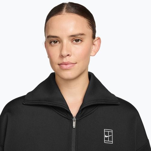 Дамски тенис суитшърт Nike Advantage Dri-Fit FZ black/white