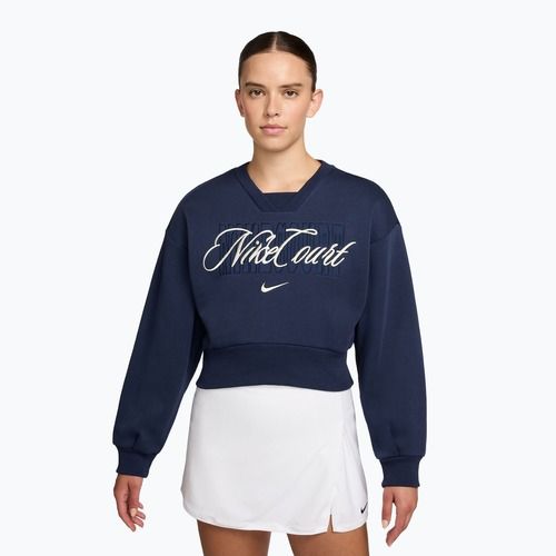 Дамски суитшърт Nike Court Collection French Terry Crew Neck navy blue/sailor blue