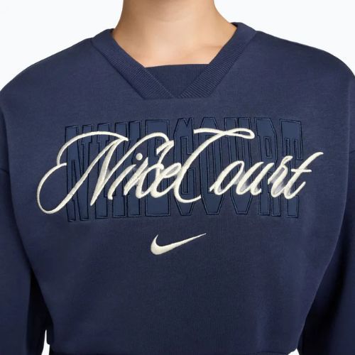 Дамски суитшърт Nike Court Collection French Terry Crew Neck navy blue/sailor blue