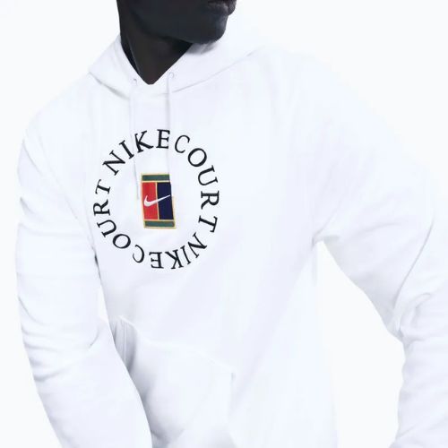 Мъжки тенис суитшърт Nike Court Dri-Fit Heritage French Terry Hoodie white/black