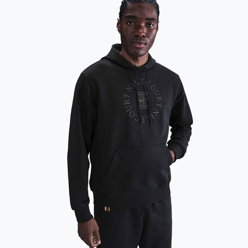 Мъжки тенис суитшърт Nike Court Dri-Fit Heritage French Terry Hoodie black/anthracite