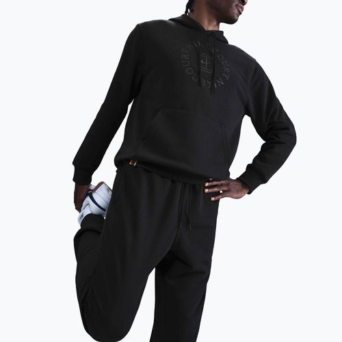 Мъжки тенис суитшърт Nike Court Dri-Fit Heritage French Terry Hoodie black/anthracite