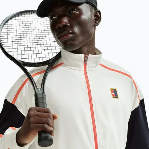 Мъжки тенис суитшърт Nike Court Heritage sail/turf orange