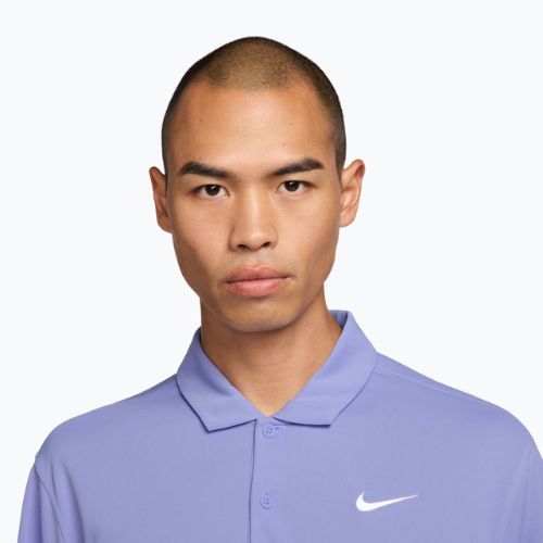 Мъжка фланелка за тенис Nike Court Dri-Fit Polo Solid light thistle/white