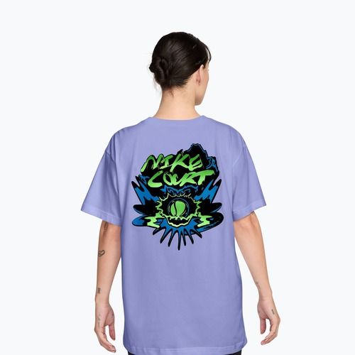Дамска тениска за тенис Nike Slam Dri-Fit light thistle