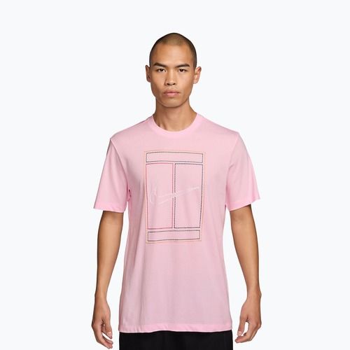 Мъжка тениска Nike Court Heritage pink foam