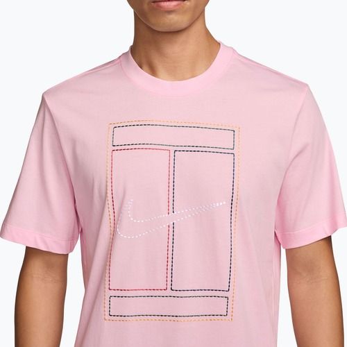 Мъжка тениска Nike Court Heritage pink foam