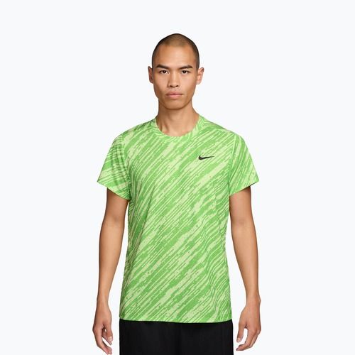 Мъжка фланелка за тенис Nike Court Dri-Fit Victory Print mean green/black