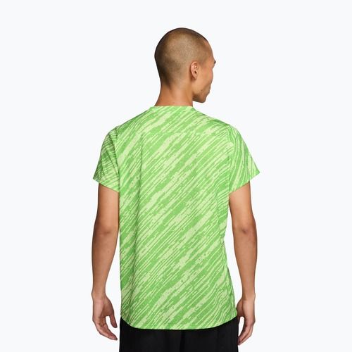 Мъжка фланелка за тенис Nike Court Dri-Fit Victory Print mean green/black