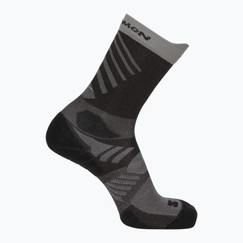 Чорапи Salomon Aero Crew black coffee/iron
