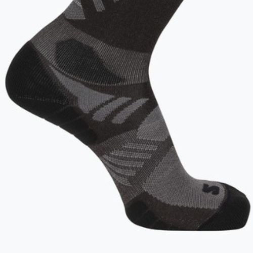Чорапи Salomon Aero Crew black coffee/iron