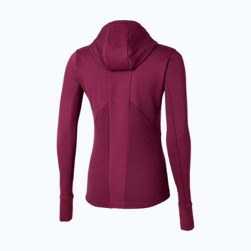 Дамски суитшърт за бягане Mizuno Active Warm Hooded dark purple