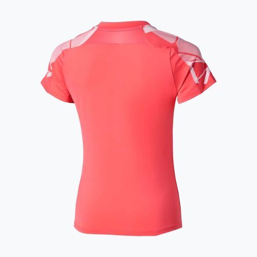 Дамска тениска за тенис Mizuno Daybreakers Printed calypso coral