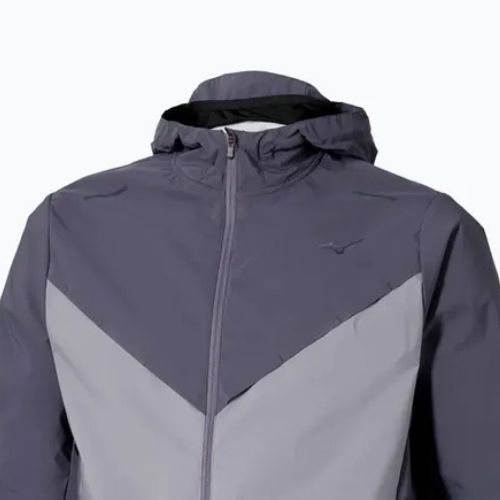 Мъжко яке за бягане Mizuno Tech Thermal Charge Hooded quiksilver