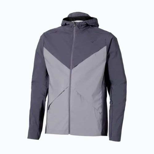Мъжко яке за бягане Mizuno Tech Thermal Charge Hooded quiksilver