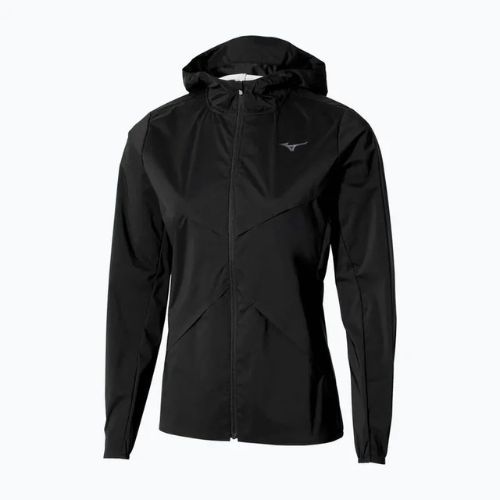 Дамско яке за бягане Mizuno Tech Thermal Charge Hooded black
