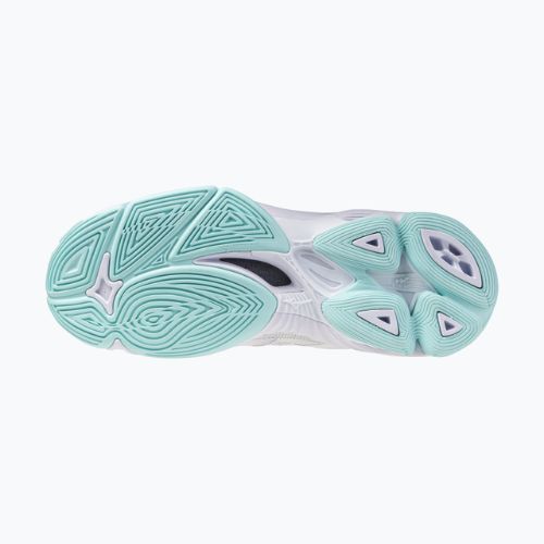 Дамски обувки за волейбол Mizuno Wave Voltage 2 Mid white/blue tint