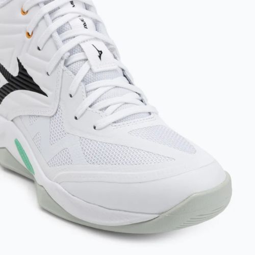 Обувки за волейбол Mizuno Wave Momentum Pro Mid white/black/frozen emerald
