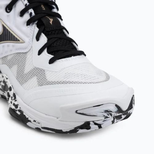 Обувки за волейбол Mizuno Wave Momentum Elite Mid white/black/ge gold