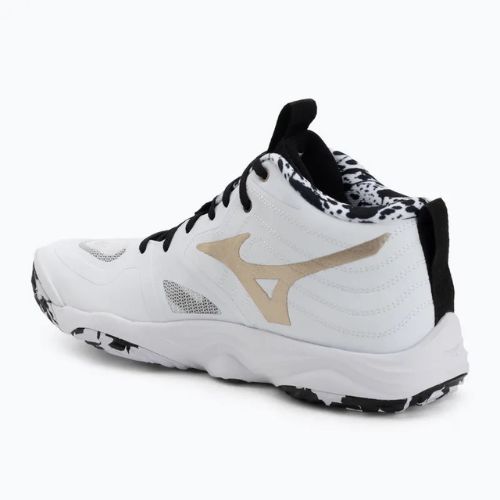 Обувки за волейбол Mizuno Wave Momentum Elite Mid white/black/ge gold