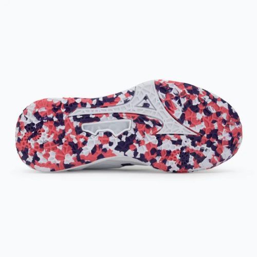 Обувки за хандбал Mizuno Wav Stealth Neo 2 white/violet indigo/camellia rose