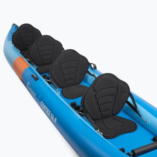 Надуваем каяк 4-osobowy AQUASTIC Cortez 16'9" hybrid blue