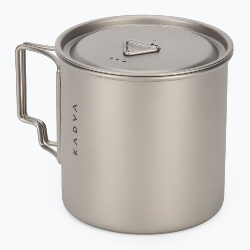 Туристическа чаша KADVA titanium ultralight gray