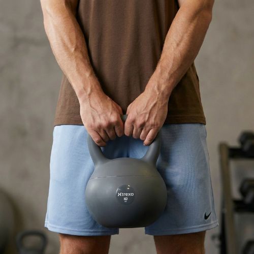 Мек кетълбел XTREXO 10 kg сив