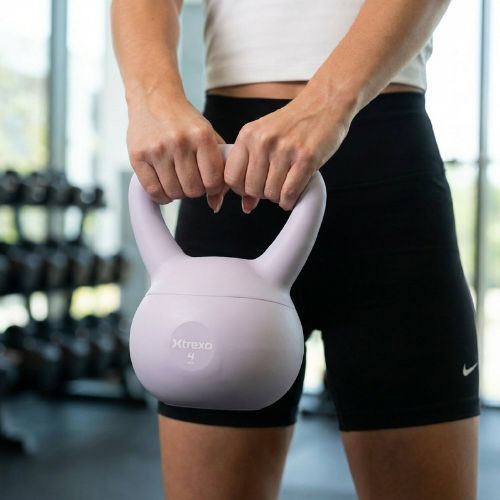Kettlebell SOFT XTREXO 4 кг лилав