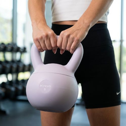 Kettlebell SOFT XTREXO 6 кг лилав