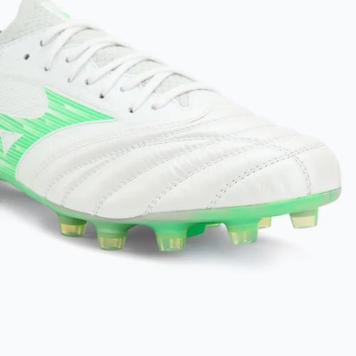Мъжки футболни обувки Mizuno Morelia Neo IV Β Elite MD white/neon green/cool grey 3c