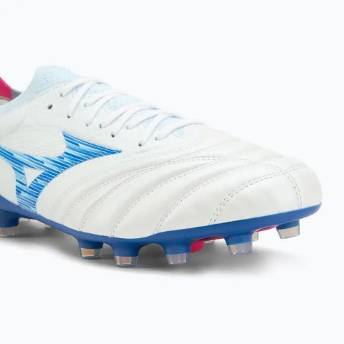 Мъжки футболни обувки Mizuno Morelia Neo IV β Japan Fg white/tanager turquoise/pink tetra