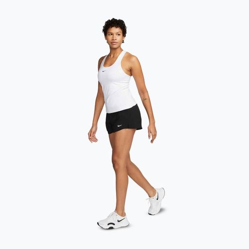 Дамска тениска Nike Swoosh Medium Support Bra white/stone mauve/black