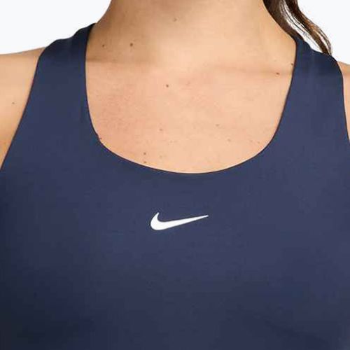 Дамска тениска Nike Swoosh Medium Support midnight navy/white