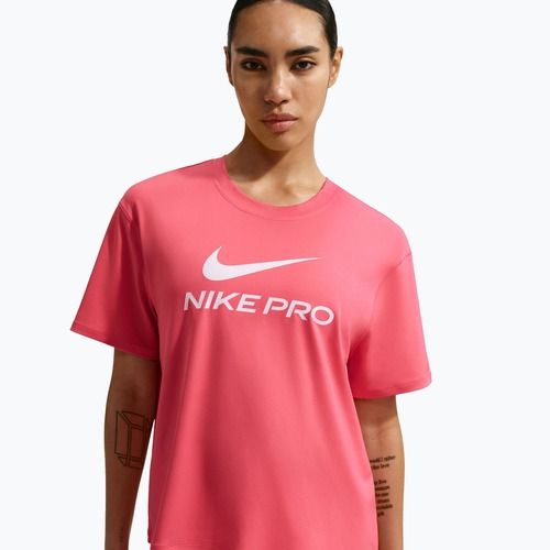 Дамска тениска за тренировка Nike Pro Dri-Fit Loose sea coral/white