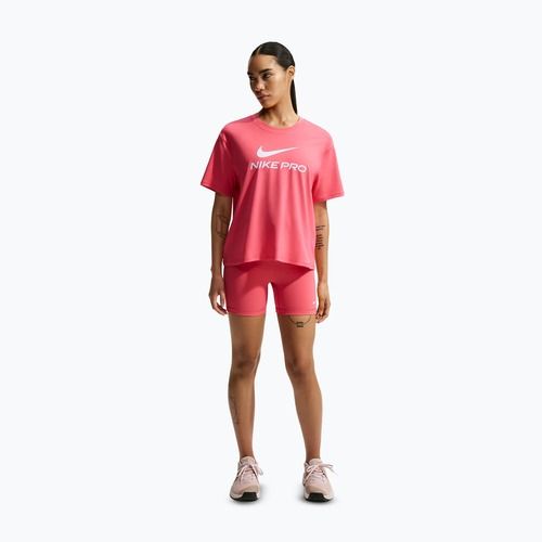 Дамска тениска за тренировка Nike Pro Dri-Fit Loose sea coral/white
