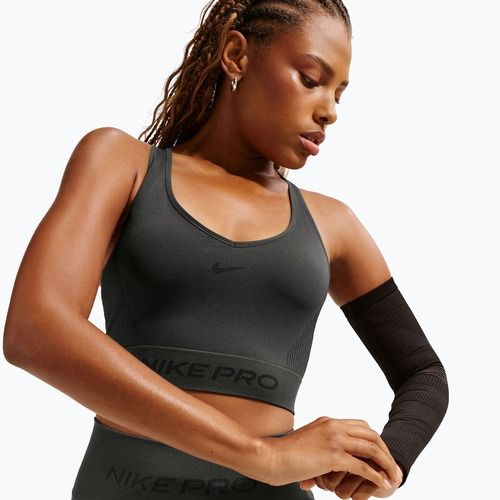 Дамска тениска Nike Pro Seamless Dri-Fit Cropped dark